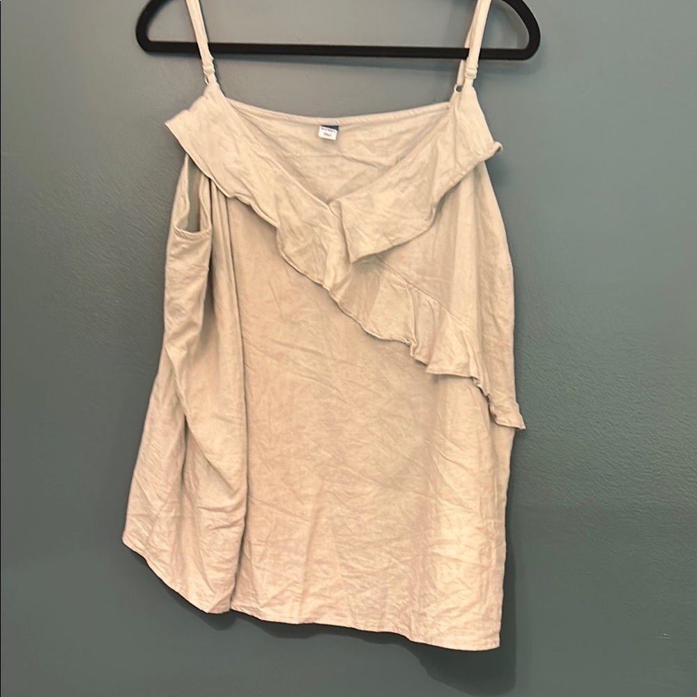 Old Navy Women's Light Green Ruffled Camisole